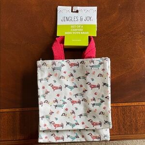 Kids Canvas Mini Tote Bag - Red Handles